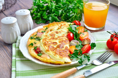 omlet obfite śniadanie w pośpiechu