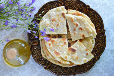 Tortilla bez nadzienia na patelni