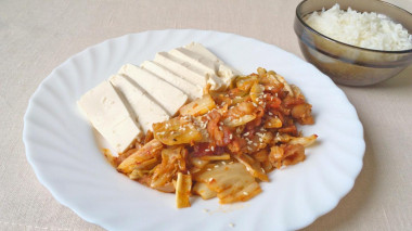 Tofu Kimchi - pieczona wieprzowina z kimchi po koreańsku