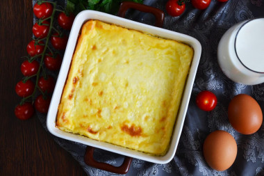 omlet w piekarniku z mlekiem bujny jak w przedszkolu