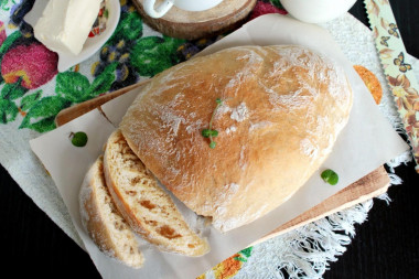 chleb ciabatta w piekarniku