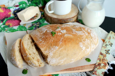 chleb ciabatta w piekarniku