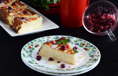 zapiekanka z twarogu bez jajek w piekarniku