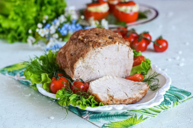 wieprzowina w torbie do pieczenia w piekarniku