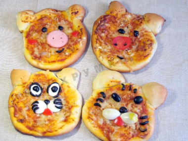 zabawna mini pizza dla dzieci