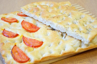 Chleb Focaccia cienki