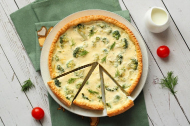 quiche z brokułami