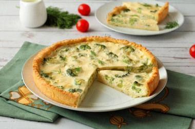 quiche z brokułami