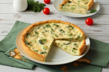 quiche z brokułami