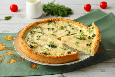 quiche z brokułami