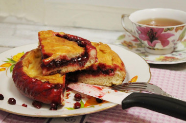 ciasto drożdżowe z borówkami