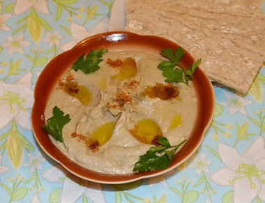 babaganush z pastą tahini