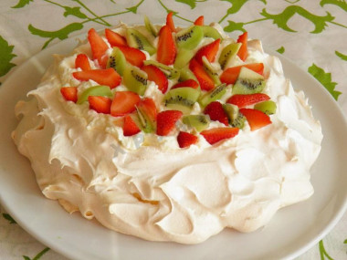 proste kremowe ciasto Anny Pavlova