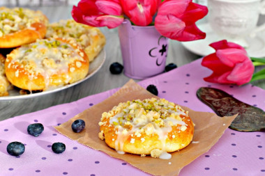 serniki z nadzieniem jabłkowym i kruszonką serniki z nadzieniem jabłkowym i kruszonką