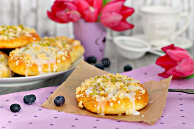 serniki z nadzieniem jabłkowym i kruszonką serniki z nadzieniem jabłkowym i kruszonką