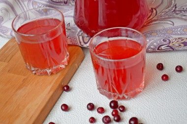 kompot żurawinowy