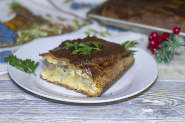 ciasto mięsne ziemniaczane na drożdżach