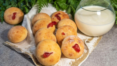 twarogowe domowe ciasteczka z nadzieniem dżemowym