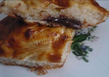 zapiekanka z czekoladą zapiekanka z czekoladą