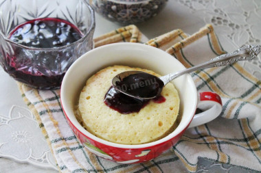 ciastko w kubku za minutę w kuchence mikrofalowej