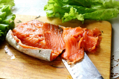 Gravlax z łososia