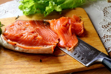 Gravlax z łososia