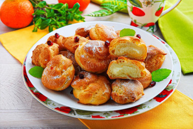 ciasto parzone na profiteroles