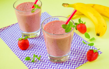 Smoothie truskawka banan