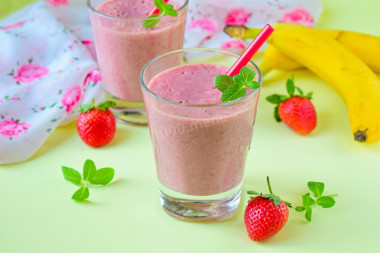 Smoothie truskawka banan