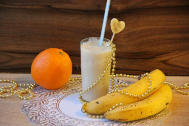 smoothie bananowo pomarańczowe