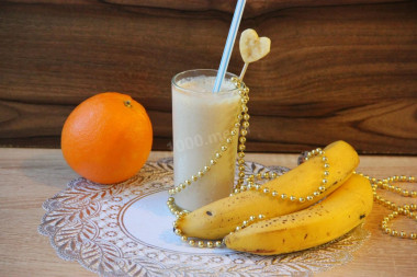 smoothie bananowo pomarańczowe