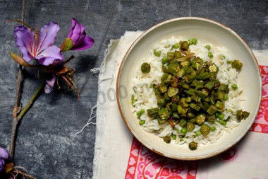 smażona okra po indyjsku