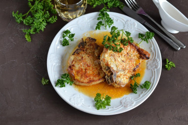 schab z kością w piekarniku w folii