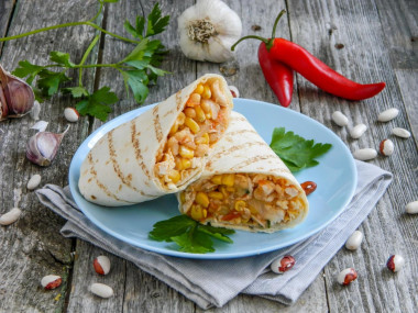 burrito smażone na patelni